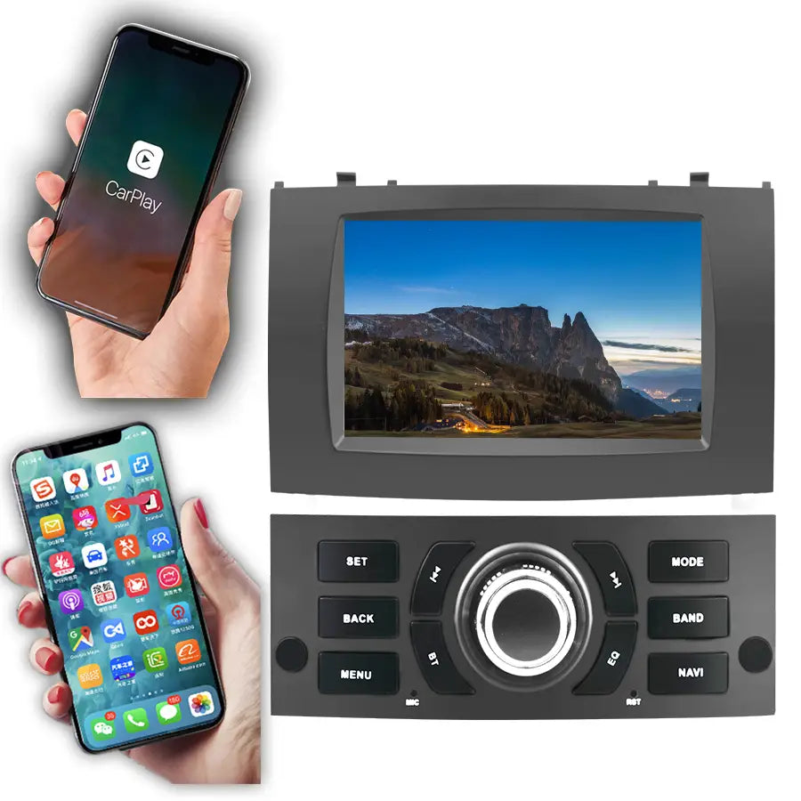 7″ Car Radio Multimedia Player Android 14 GPS For Peugeot