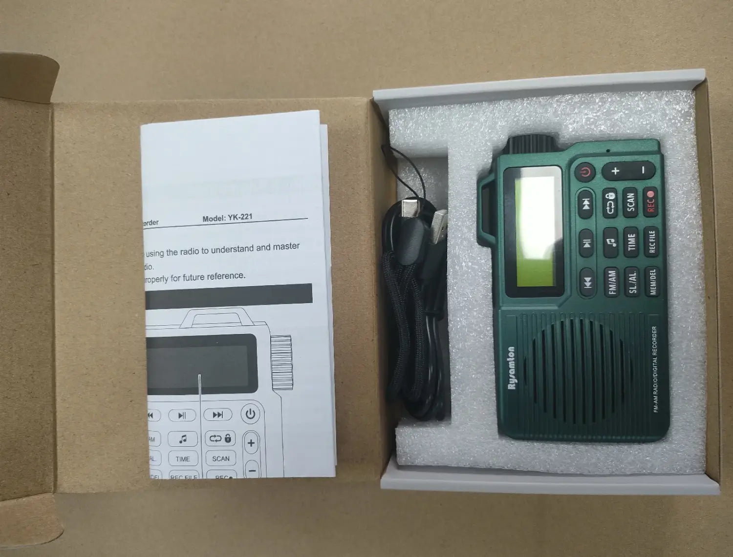 Portable AM/FM Radio Small Pocket with Bluetooth Bass Speaker Support Micro SD Card and Record Long Battery Life