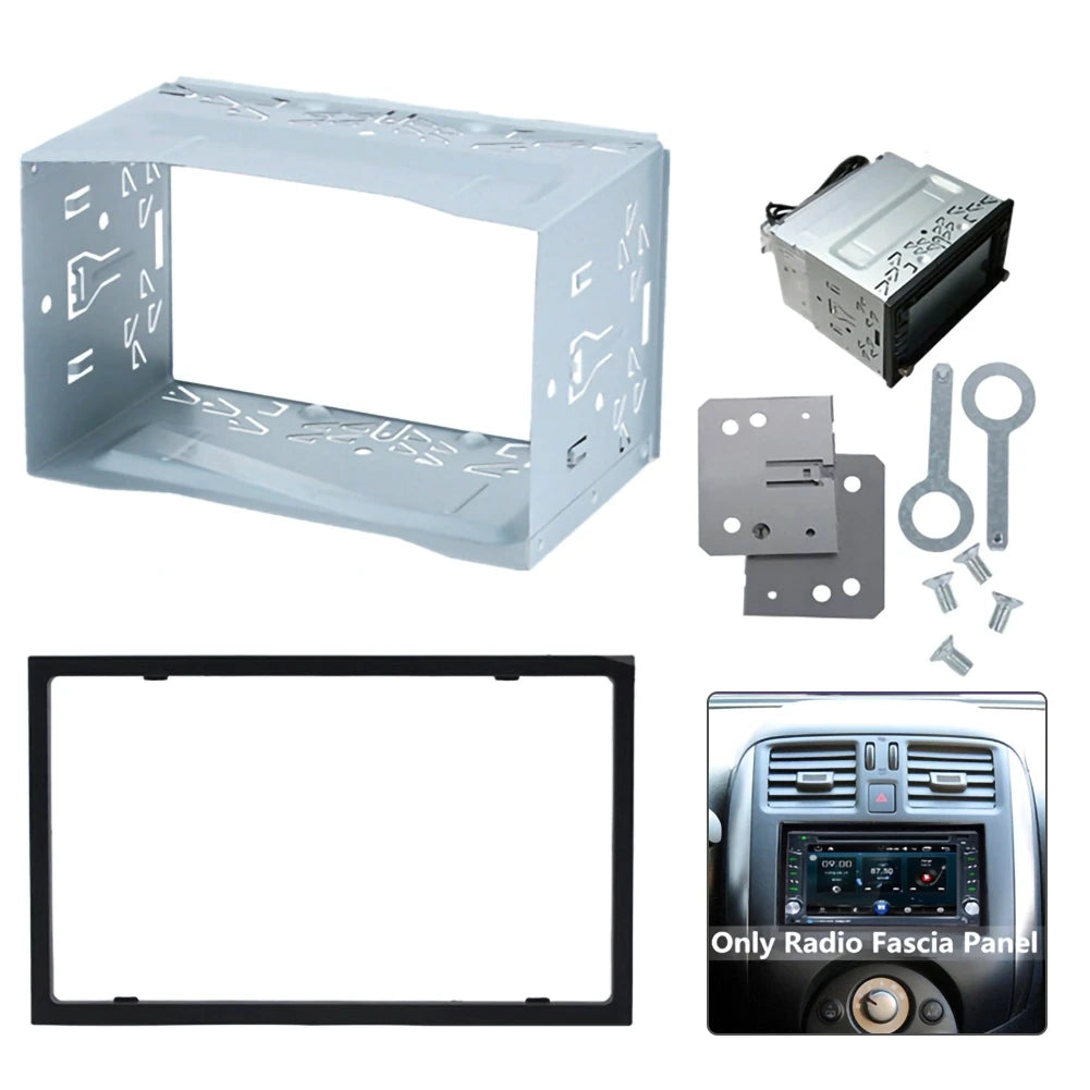 Auto Panel Audio Dash Mount Kit Box 2Din Fittings Universal Radio Head Unit Installation Frame For Car DVD Player