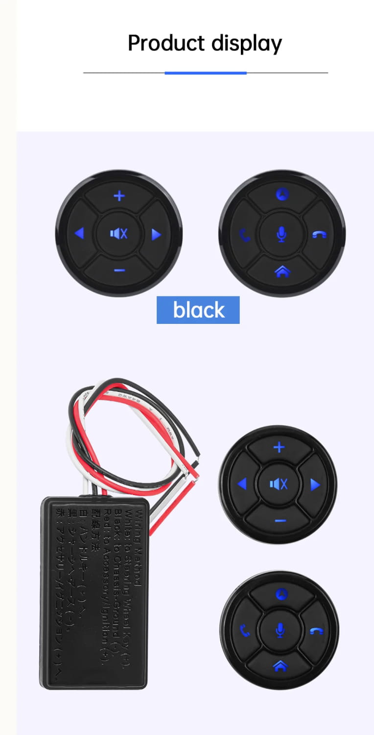 Car Wireless Remote Control 10Keys Steering Wheel Radio Controller Android Long Distance Sound Multimedia Smart Buttons