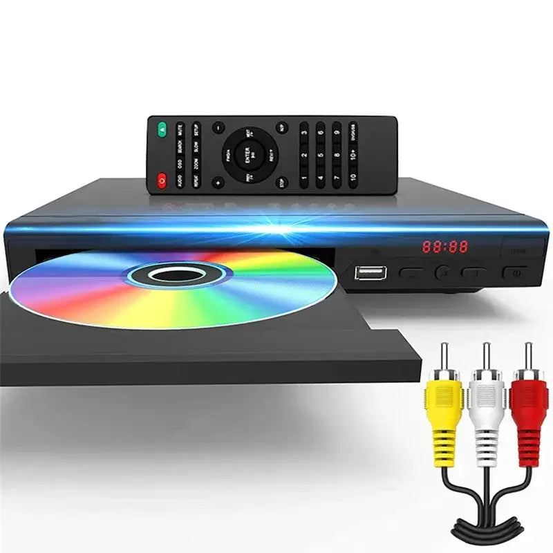 DVD Player 1080P Home Players Full HD Multimedia Digital TV Disc Support CD MP3 MP4 RW VCD Theatre System
