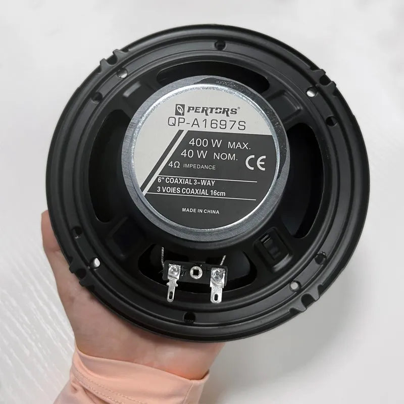 6 Inch 3-Way HiFi Coaxial Car Speakers 400W Vehicle Door Auto Audio Music Stereo Full Range Frequency Automotive
