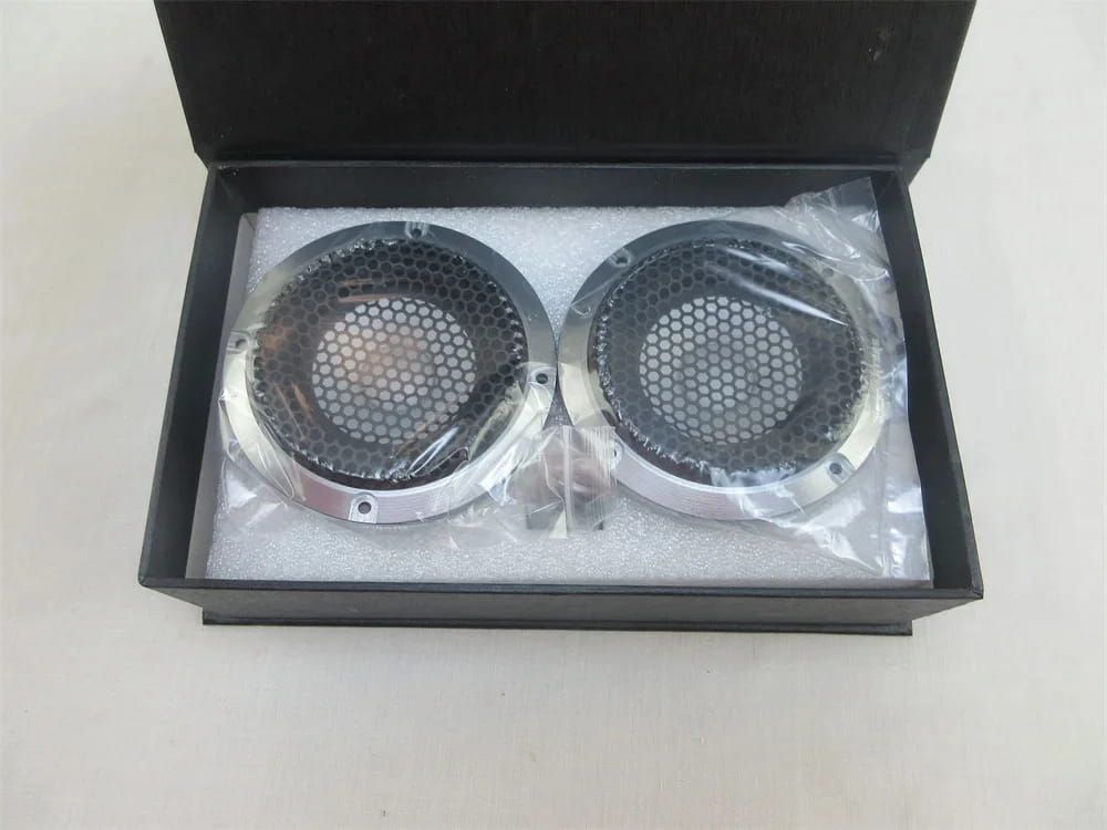 2PCS Car Audio Center 3.5’’ Inch 3 Midrange Speaker Three-way QP Titanium Color