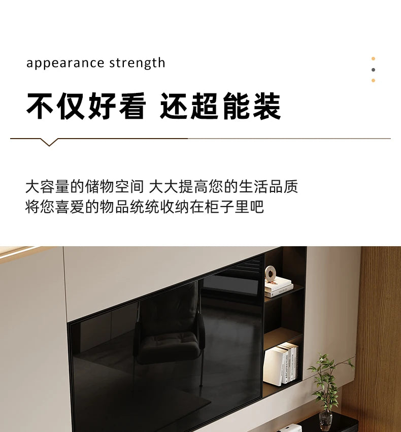 Elegant Space Saving TV Stand Eco Friendly Materials Sustainable Modern Aesthetics Sliding Doors Living Room Furniture