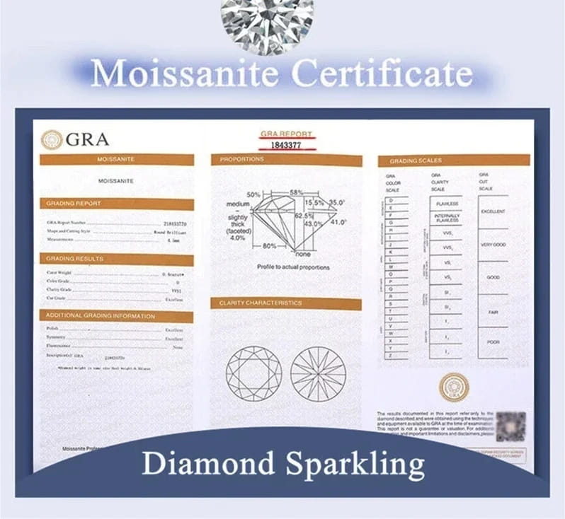 Luxury Solid Platinum PT950 Women’s moissanite diamond earrings luxury square