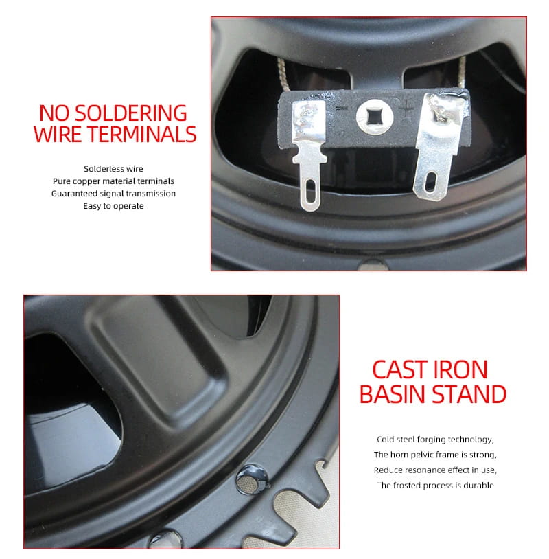 6 Inch 3-Way HiFi Coaxial Car Speakers 400W Vehicle Door Auto Audio Music Stereo Full Range Frequency Automotive