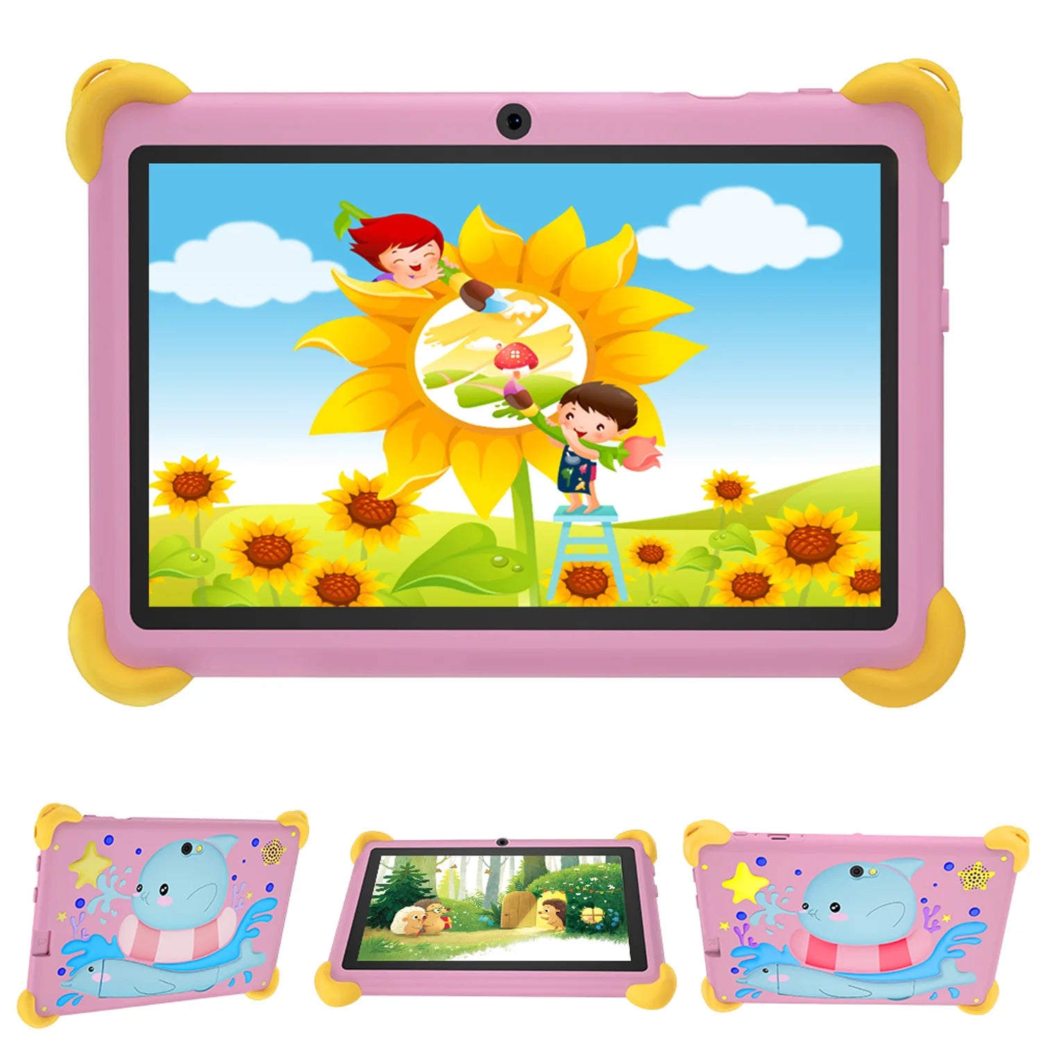 2025 New 7 Inch Cartoon Pattern Kids’ tablets Quad Core 4GB RAM 64GB ROM 5G WiFi Learning Education Games Tablet