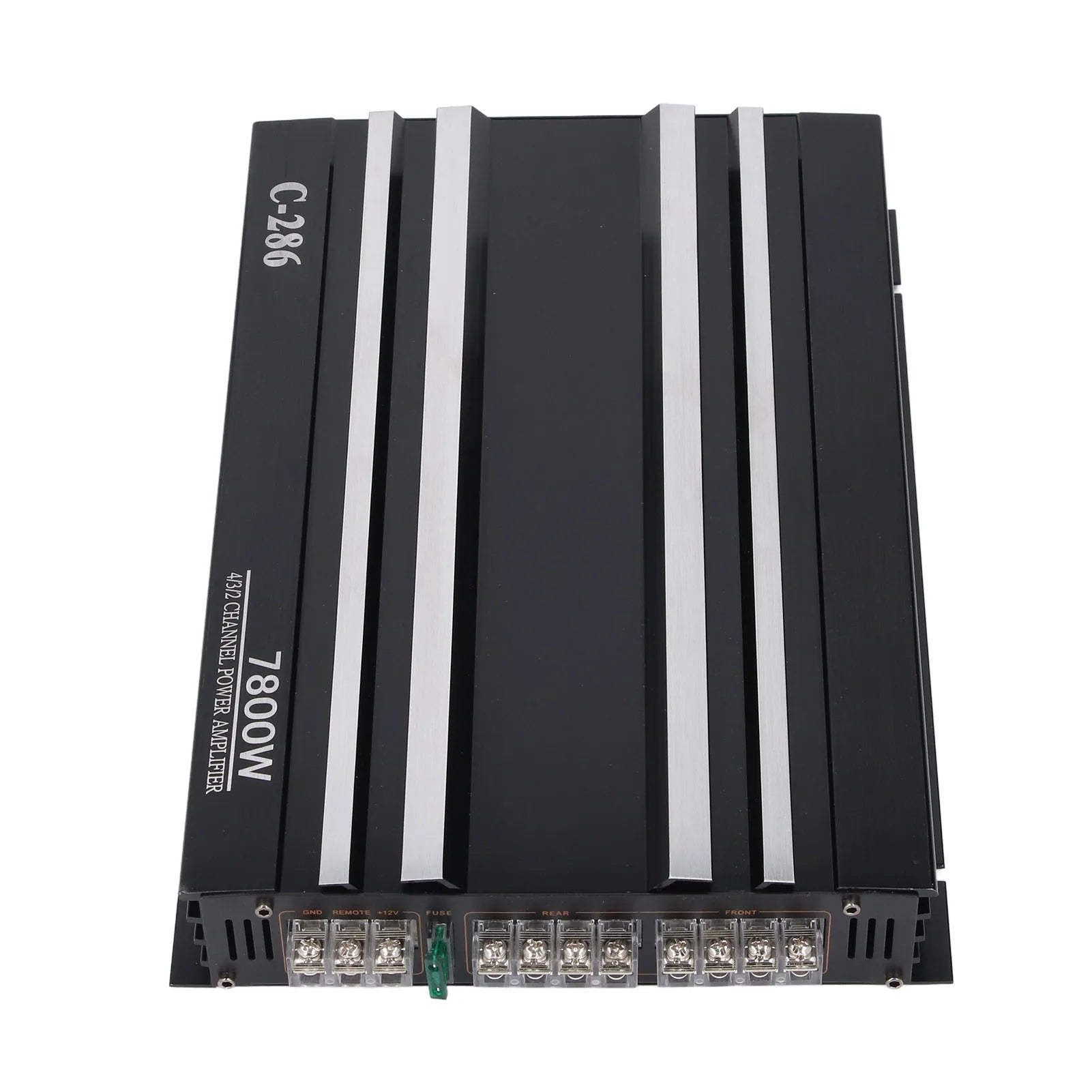 Car Stereo Amp Amplifier 7800W 4 Channels Class Aluminum Alloy Pure Bass Power for 12V Truck Boat UTV Motorcycle