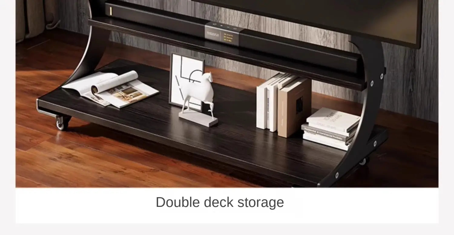Mobile Rolling TV Stand for 50-100inch TVs Cart Shelf Mute Wheels up to 220lbs Max VESA 900x600mmFloor Support