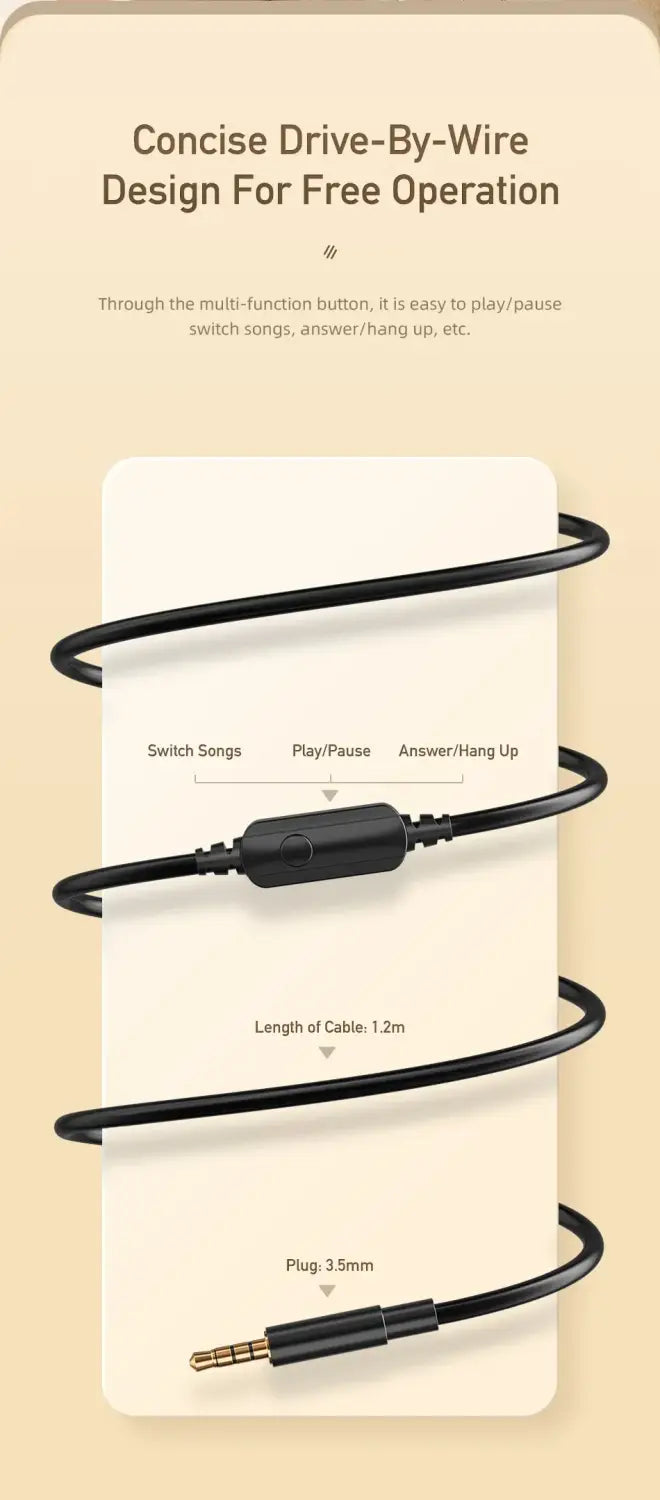 Awei GM-6 Professional Wired Headphones with Wire Control Gaming Headset With Mic 3.5mm AUX Plug For PC Computer Laptop