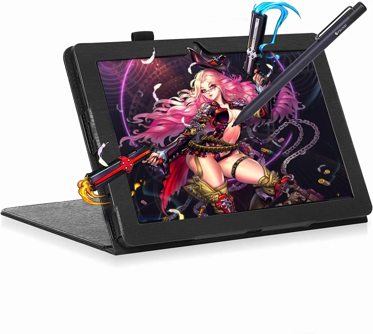 Frunsi Standalone Drawing Tablet Pad with Screen No Computer PC Needed Android 13 10 Inch IPS HD Monitor Display WIFI
