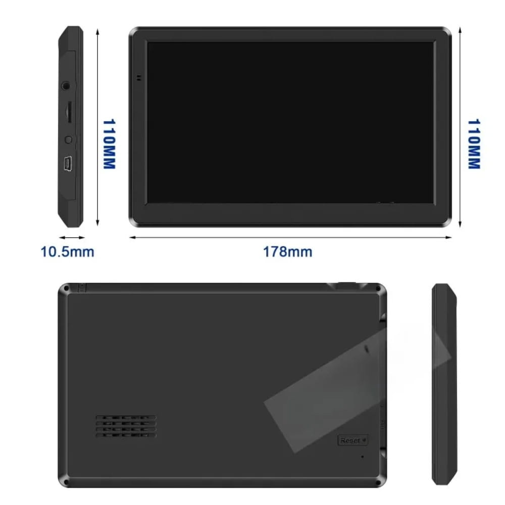 Car GPS Navigation System 5/7/8-inch Touch Screen 8G + 256M