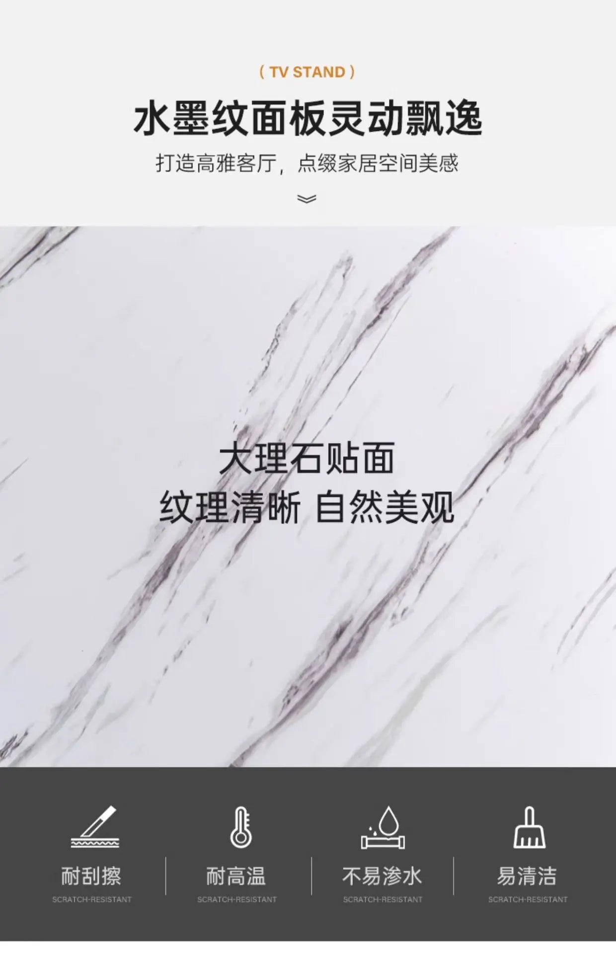 Modern LED TV Stand for Televisions Up Coffee Table Glass Shelves and Drawer Gaming Entertainment Center with Multiple