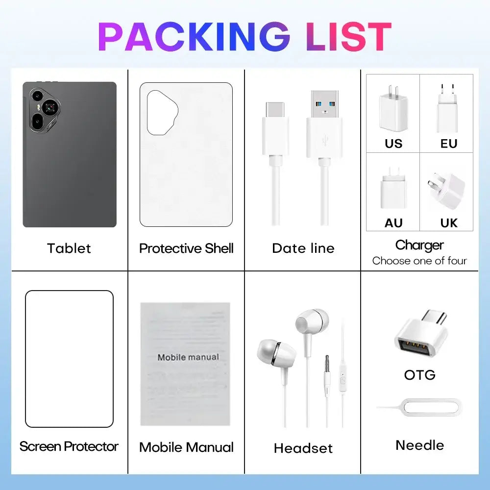 2025 Global Version Original Tablets Pad 7 Ultra Android 14 16GB + 1T 8800mAh Tablet PC WiFi GPS 11inch HD 4K 5G Dual