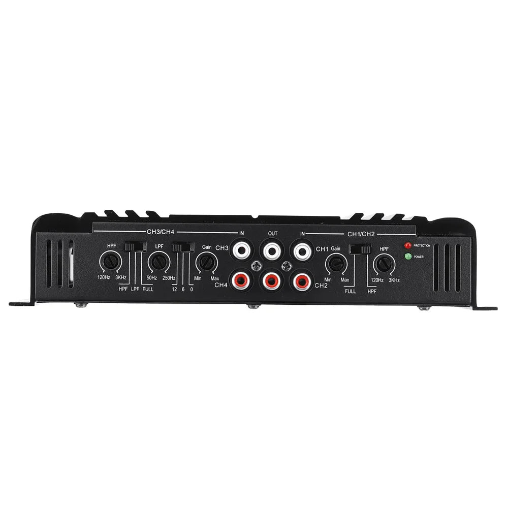 SK-790.4 Car Power Amplifier 4-Channel Class A/B Digital Stereo Surround Passive Subwoofer 12V Audio Player Max 7900W