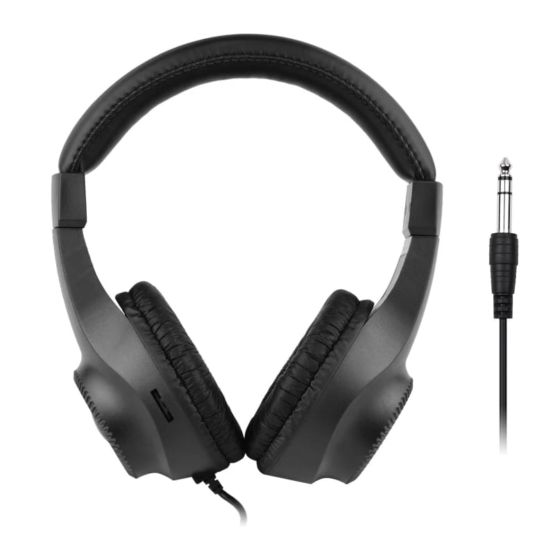 Wired Stereo Monitor Headphones Over-ear Headset with 50mm Driver 6.5mm Plug for Guitar Amplifier Electric Piano Audio