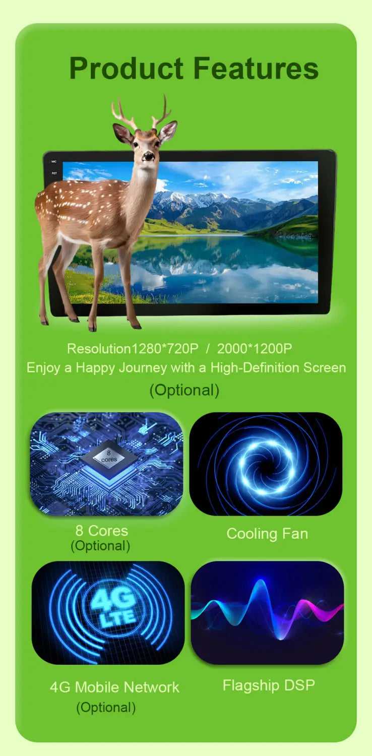 Car Radio Video Multimedia Player Carplay Android GPS