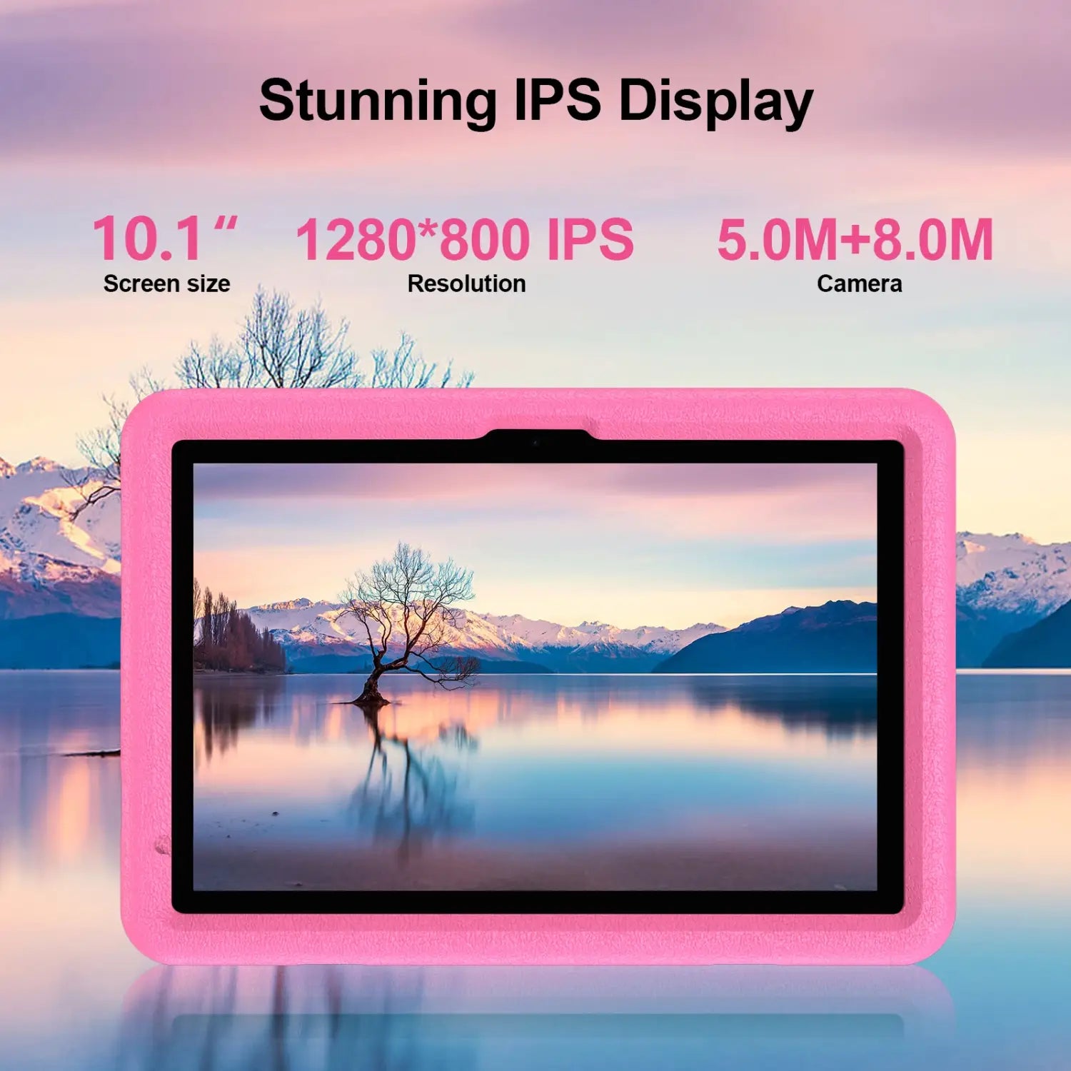 10.1 Inch Tablet for Kids Android 13 Octa-Core 4G LTE Dual SIM Parental Control 12GB RAM(6 + 6 Expand)/128 GB Storage