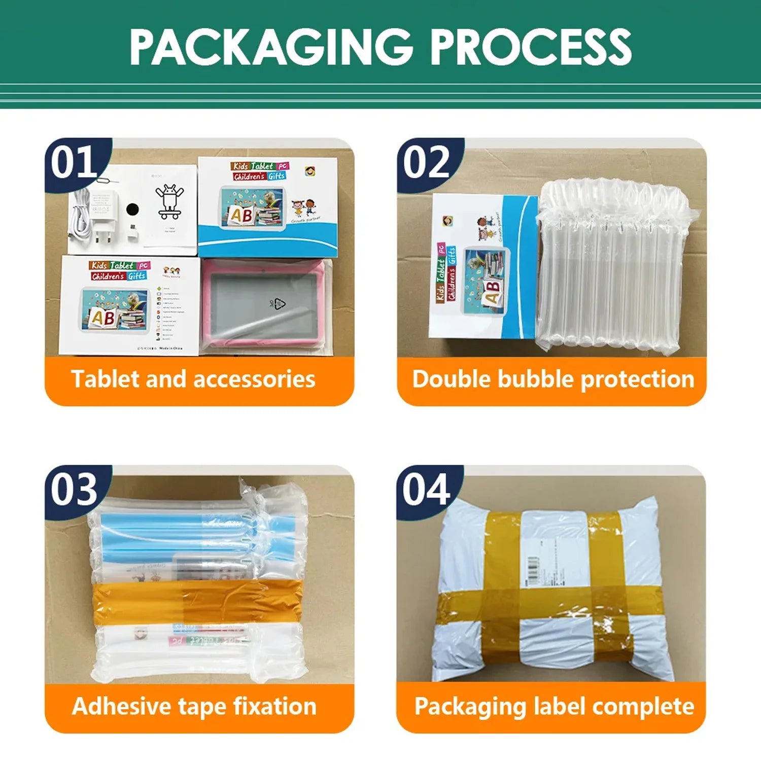 2025 New 7 Inch Cartoon Pattern Kids’ tablets Quad Core 4GB RAM 64GB ROM 5G WiFi Learning Education Games Tablet