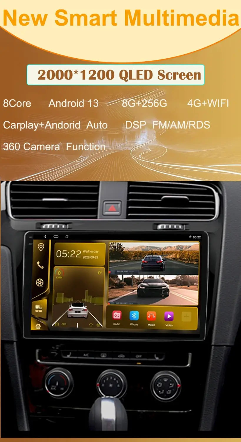 Android Auto Multimedia For VOLKSWAGEN VW GOLF 5 PLUS