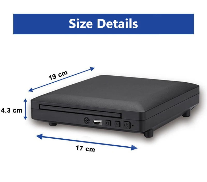DVD Player High-defination 1080P Home Box For TV All Region Free CD-Discs AV-Output Built-in MIC-port