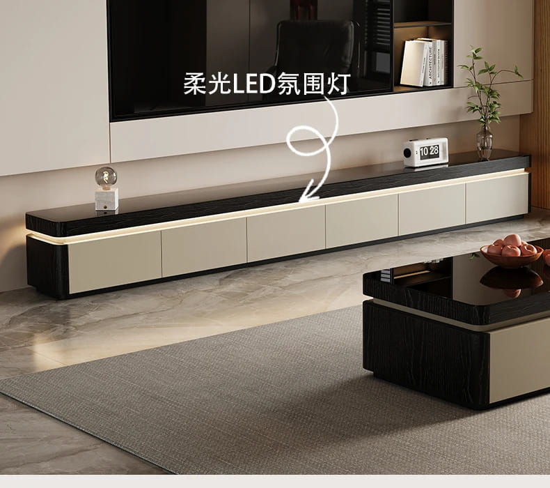 Elegant Space Saving TV Stand Eco Friendly Materials Sustainable Modern Aesthetics Sliding Doors Living Room Furniture