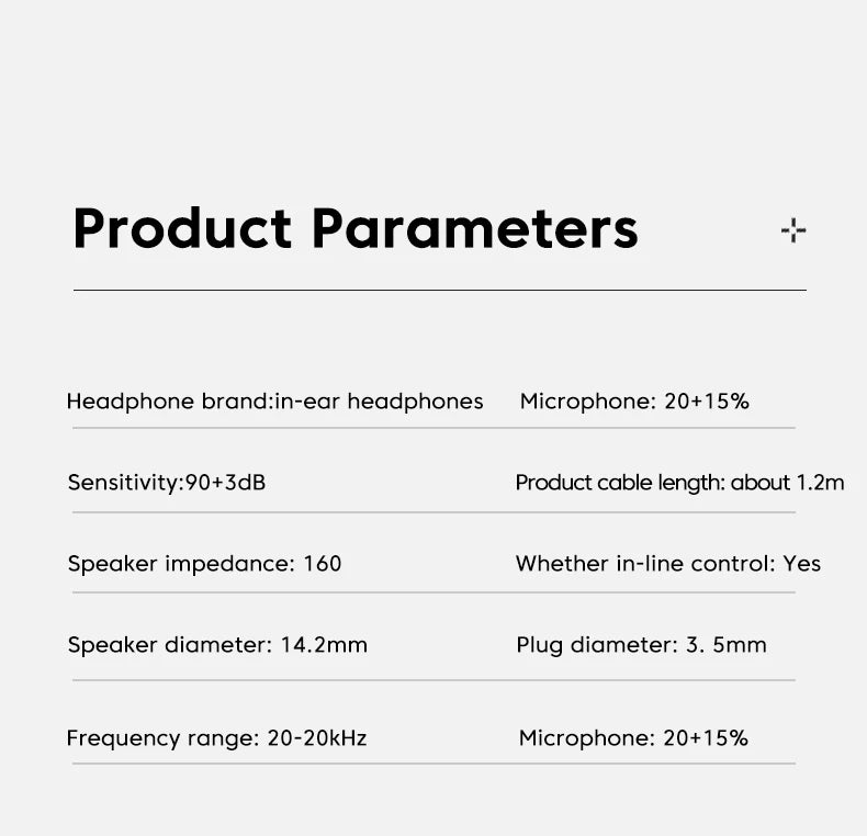 Metal Wired Earphones Sport Running Gaming Music Headphone 3.5mm In-Ear Headset with Microphone 9D Surround Sound