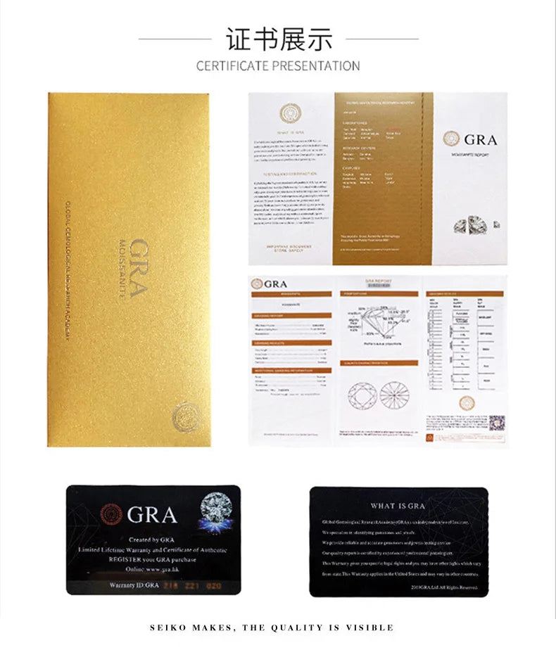 TEN CARATS 1CT D-color Moissanite diamond earrings for women 100% S925 sterling silver wedding fashion white gold stud