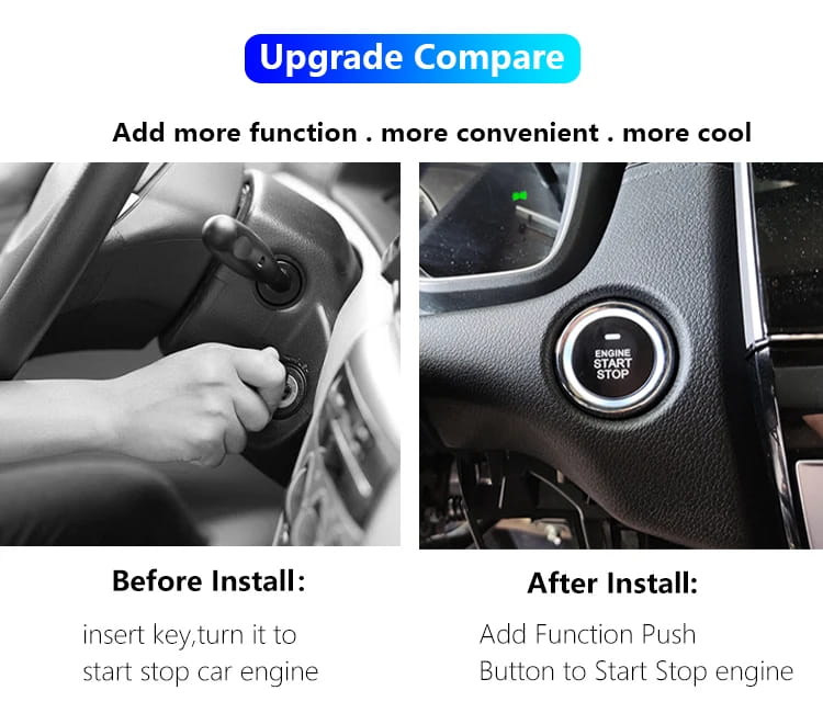 For Old Porsche Cayenne 2005-2009 Add Engine Push Button Start Stop System Remote Starter Keyless Go Car Accessories