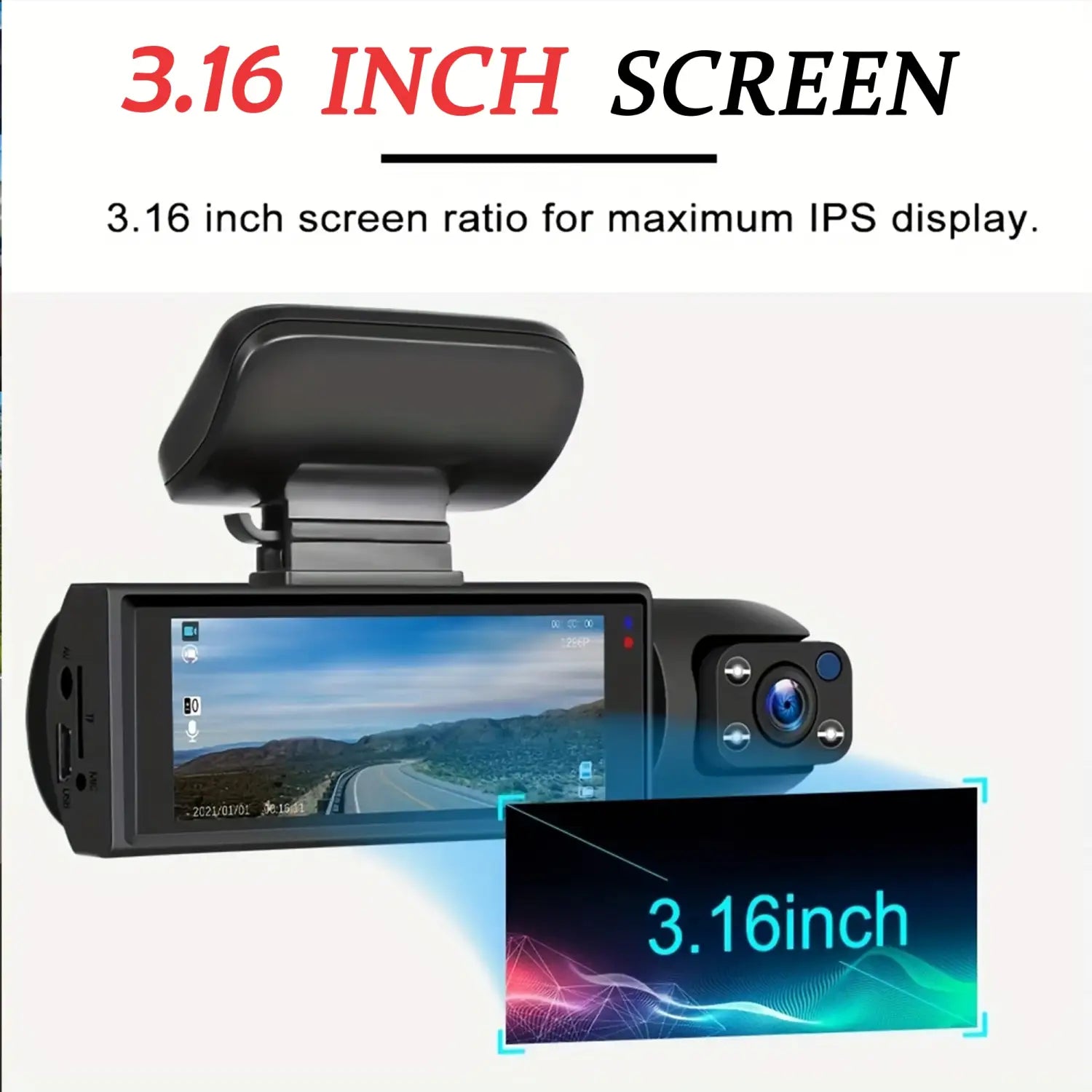 Dual Lens Car DVR FHD 1920*1080P Dash Camera Cabin Dashcam Vehicle Video Cam Drive Recorder Interior Mini Dvrs Black Box