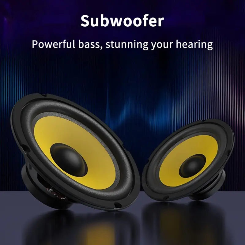 5/6/8/10 Inch Car Bass Speaker Coaxial Subwoofer HiFi Music