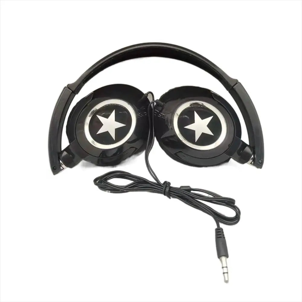 Sound Wired Headphones Over Ear Headset Bass HiFi Music Stereo Earphones Flexible Adjustable For PC Mobile