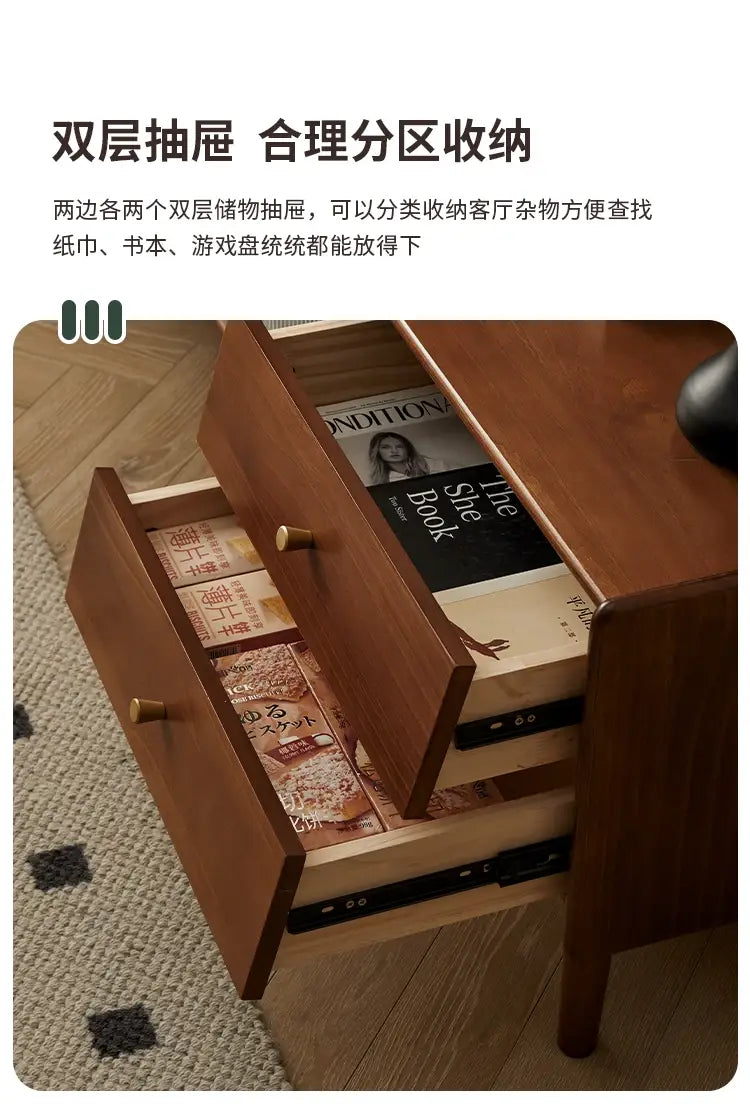 Simple Trendy Tv Stand Mid Century Metal Handles Retro Luxury With Drawers Classic Mobiletto Porta Room Furniture