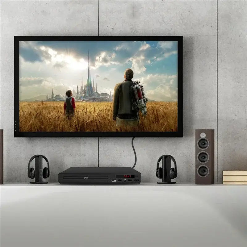 DVD Player 1080P Home Players Full HD Multimedia Digital TV Disc Support CD MP3 MP4 RW VCD Theatre System