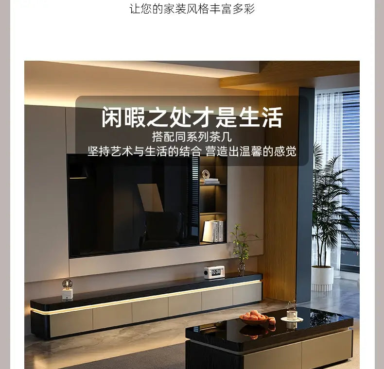 Elegant Space Saving TV Stand Eco Friendly Materials Sustainable Modern Aesthetics Sliding Doors Living Room Furniture