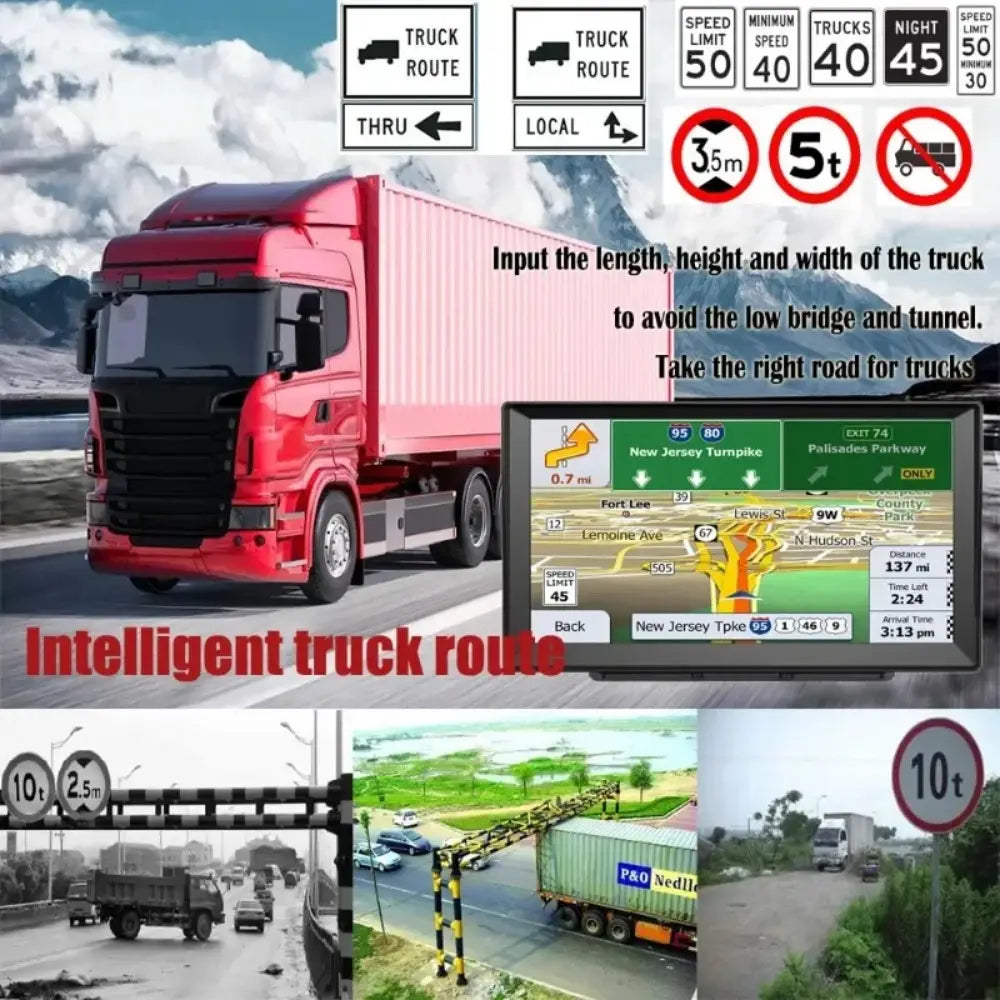 Car GPS Navigation System 5/7/8-inch Touch Screen 8G + 256M