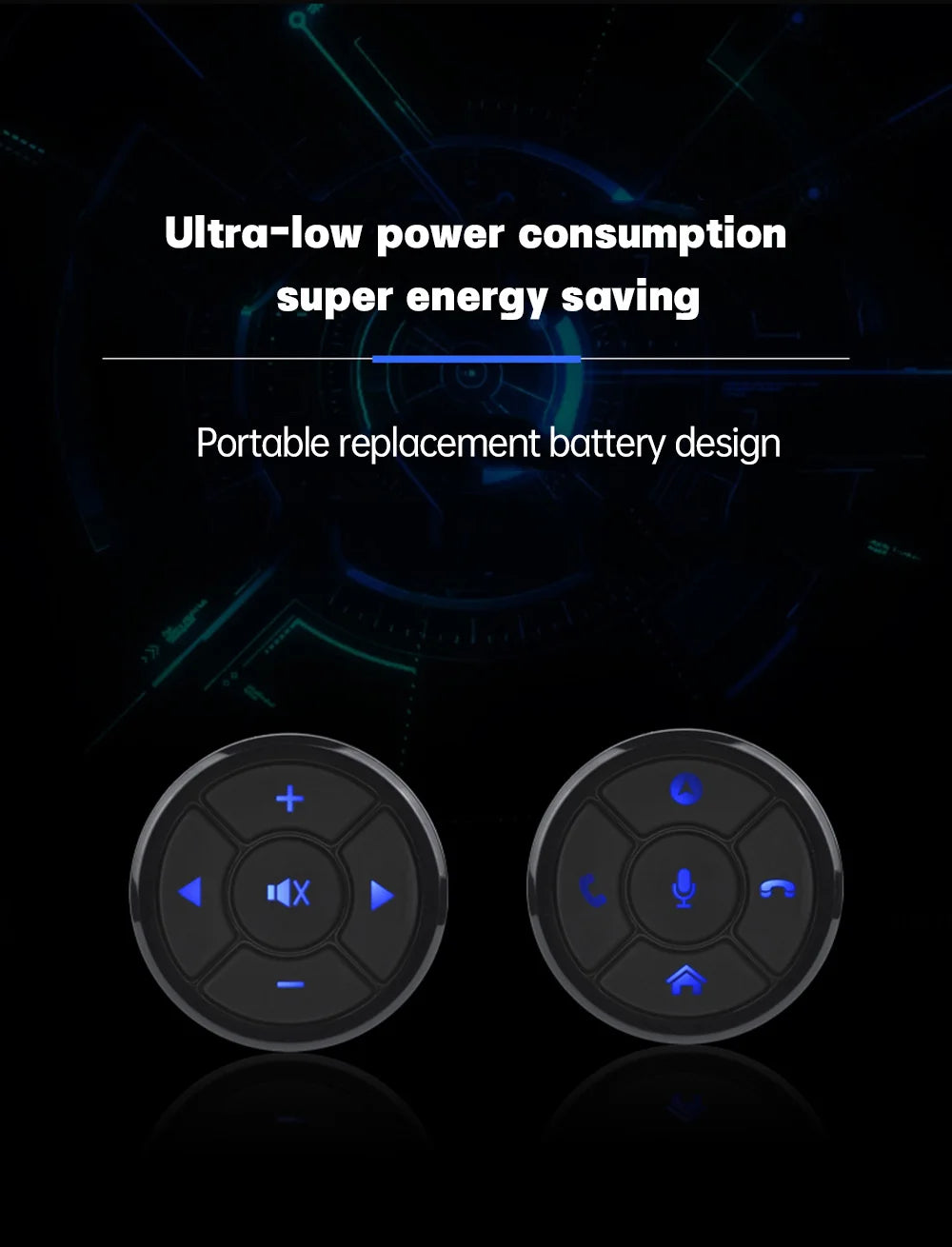 Car Wireless Remote Control 10Keys Steering Wheel Radio Controller Android Long Distance Sound Multimedia Smart Buttons