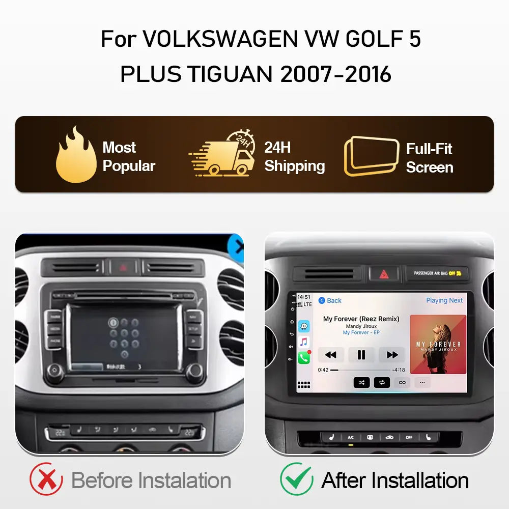 Android Auto Multimedia For VOLKSWAGEN VW GOLF 5 PLUS