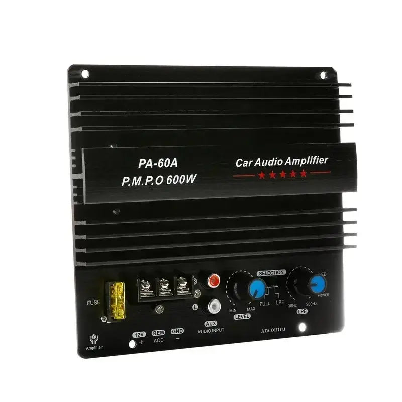12V 600W Mono Car Audio Amplifier Powered Subwoofer Bass Amplifiers Board Player Automotive Amplifie r Module 3D