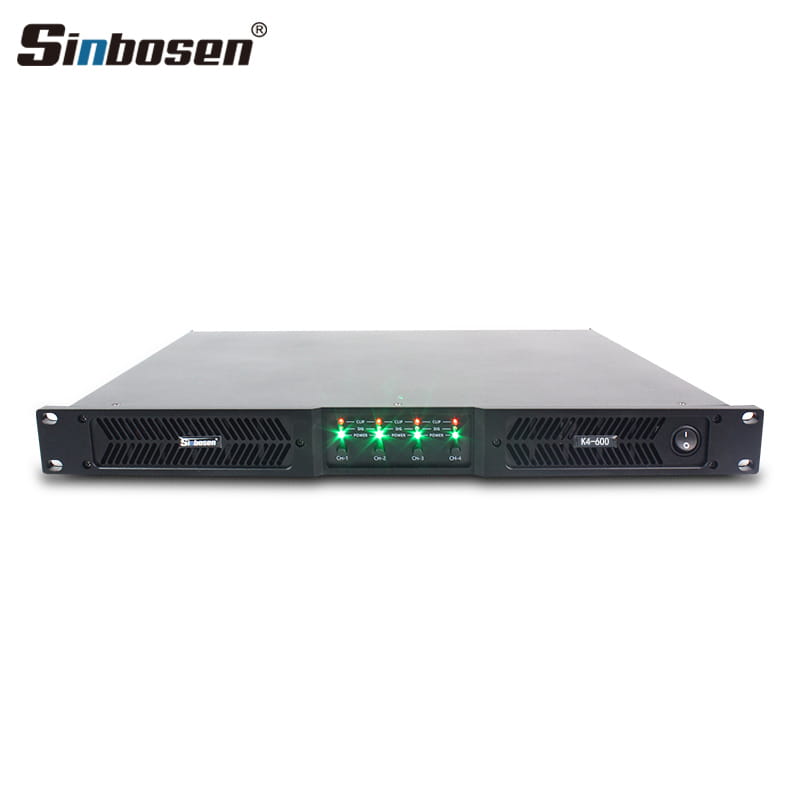 Sinbosen Class D 4 Channel Amplifier K4-600 Professional Digital Power 600w 8 Ohm