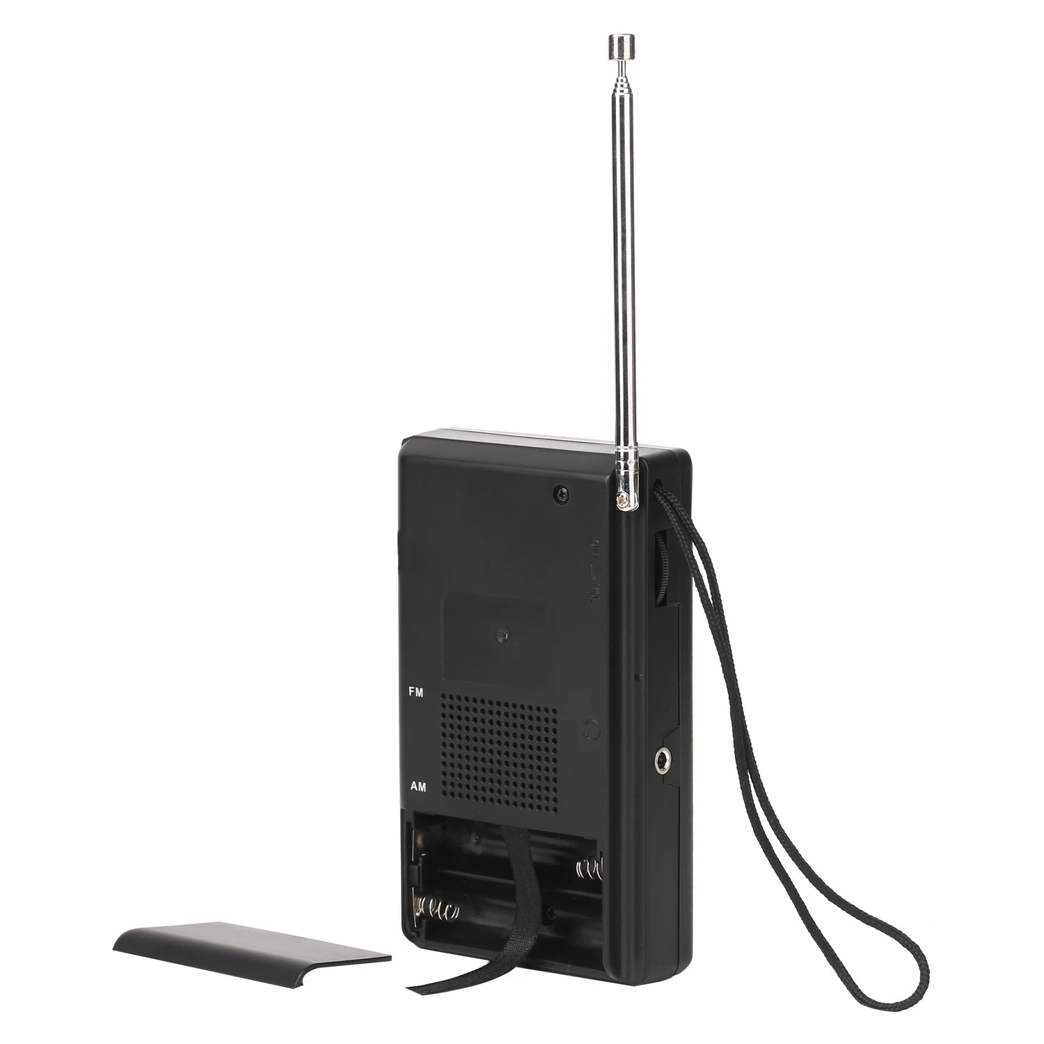 Portable mini AM / FM radio dual band stereo pocket suitable for hiking camping with headphone jack