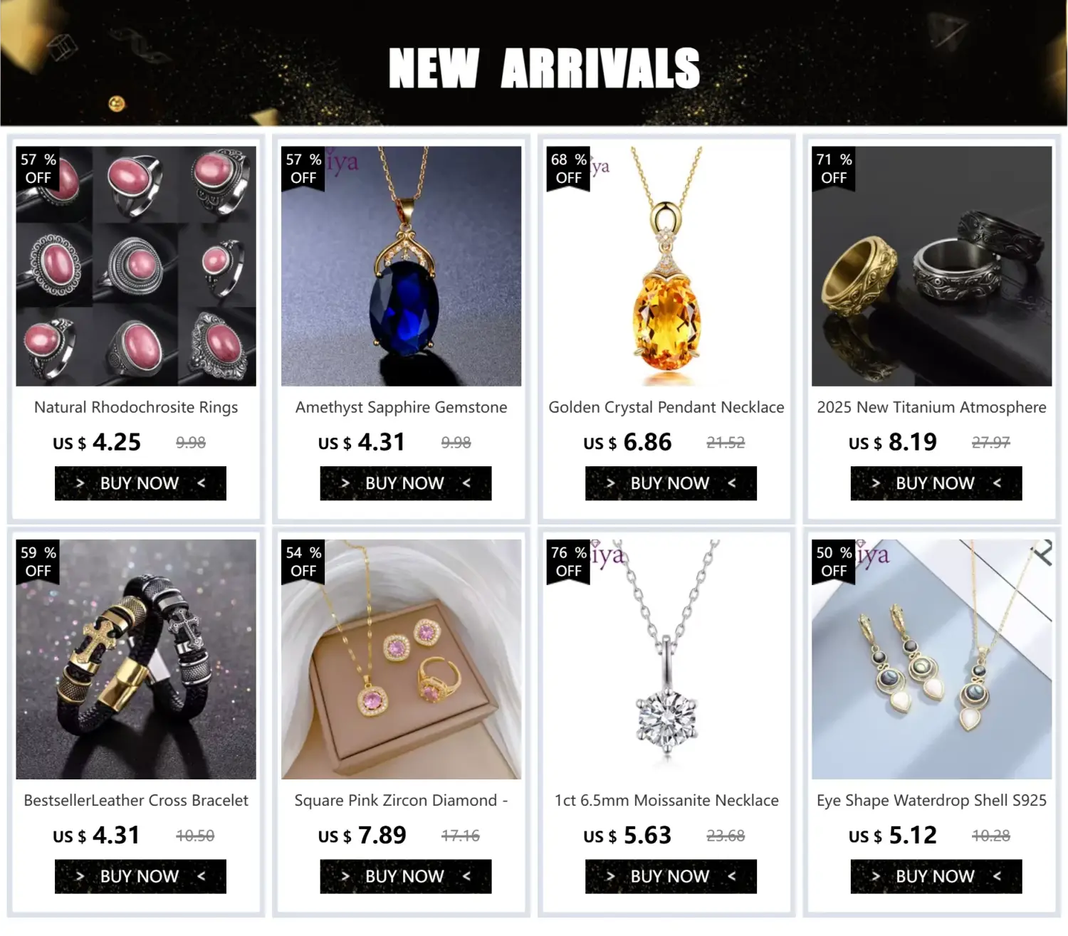 Amethyst sapphire oval pendant necklace in gold-toned metal with S925 silver ring accents