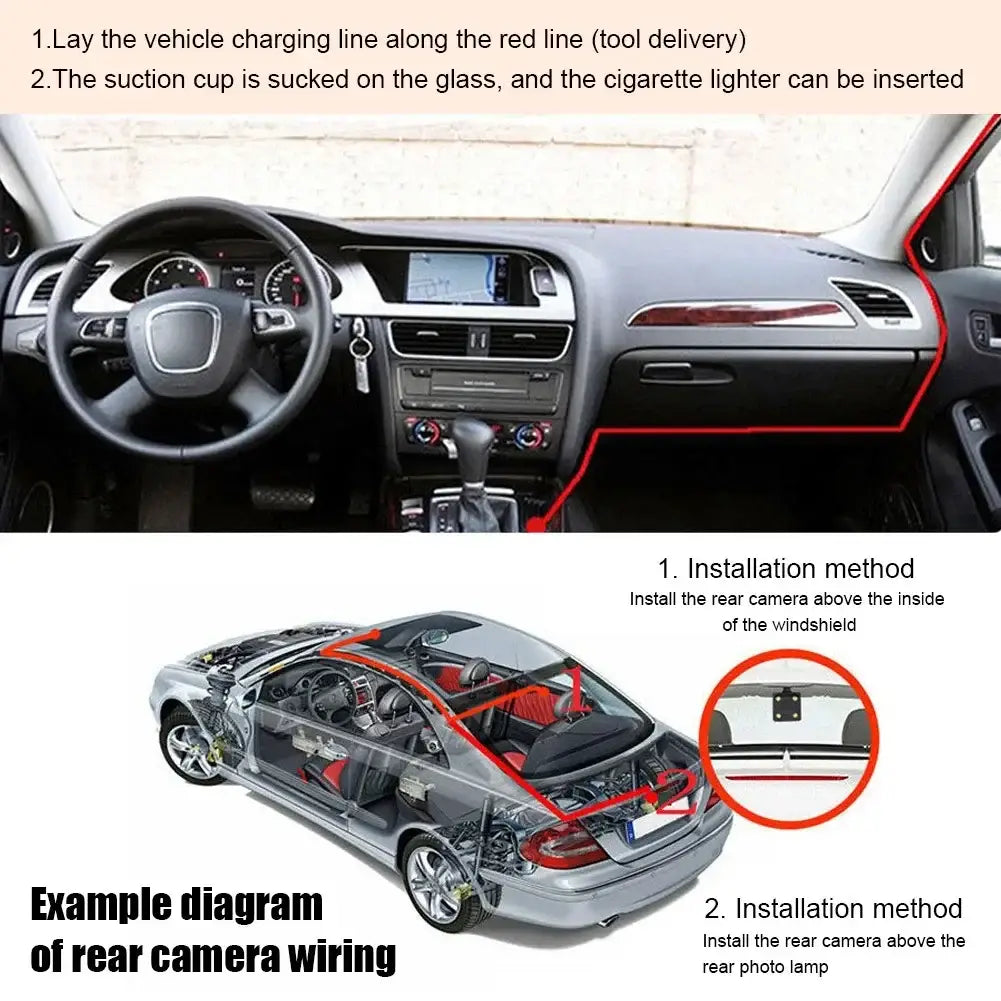 66305fe7bc75d1d6d35333c43c9377b8 Car DVR 3 Cameras 4.0 Inches Dash Cam Video Recorder Auto Registrator Dvrs with Ways 24h Parking Monitor