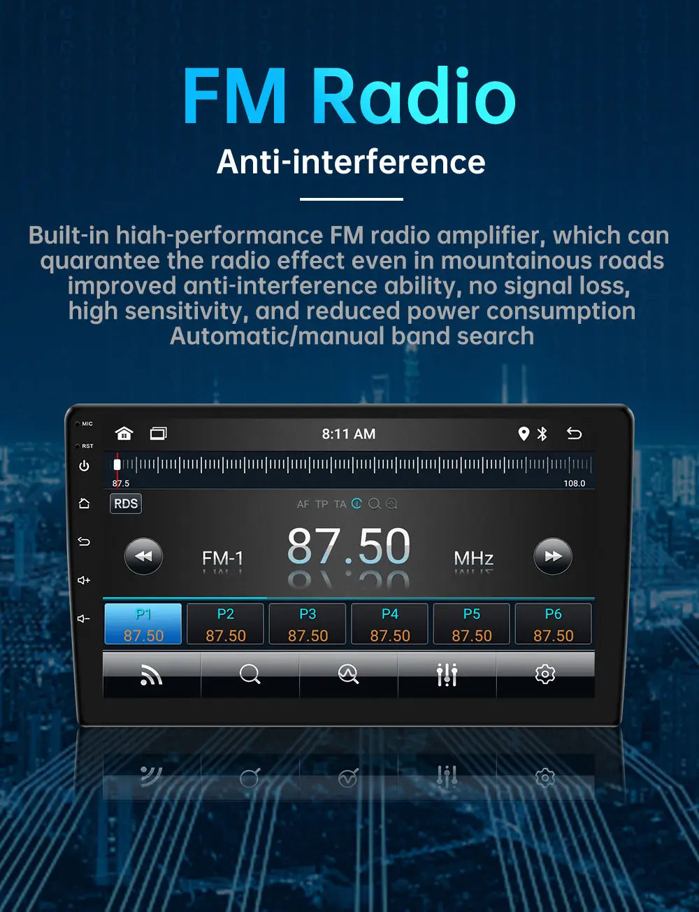 7/9/10 inch Universal Android 13 Car Radio 32G/64G