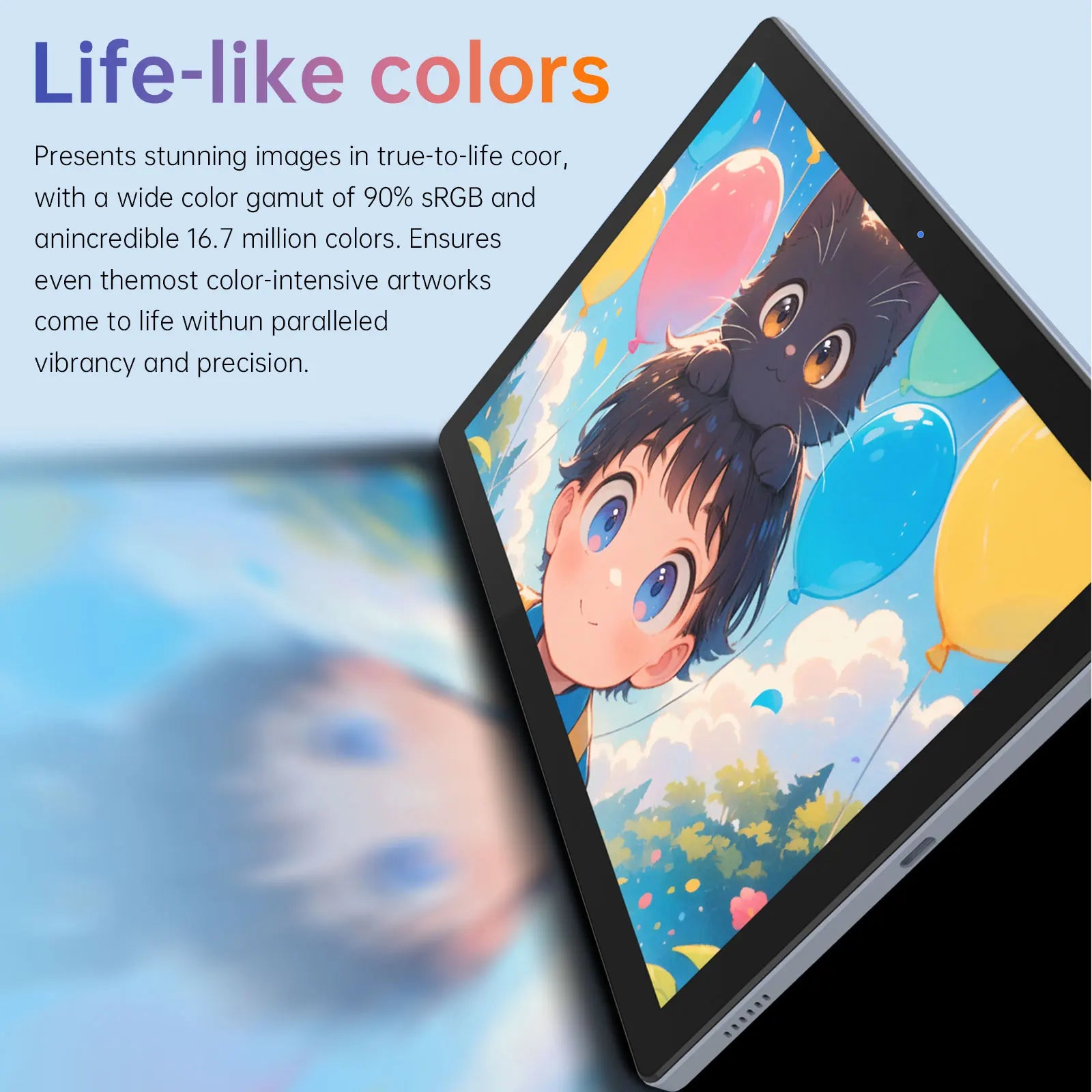 BOSTO BT-101A Portable Graphics Drawing Tablet 10.1 Inch IPS Screen Display with Finger Touch Anti-glare 16384 Pressure