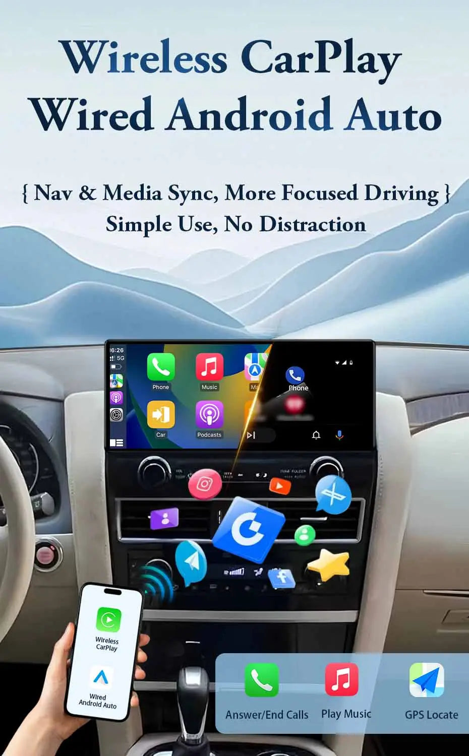 GPS Navigation Multimedia Video Player for Nissan Qashqai