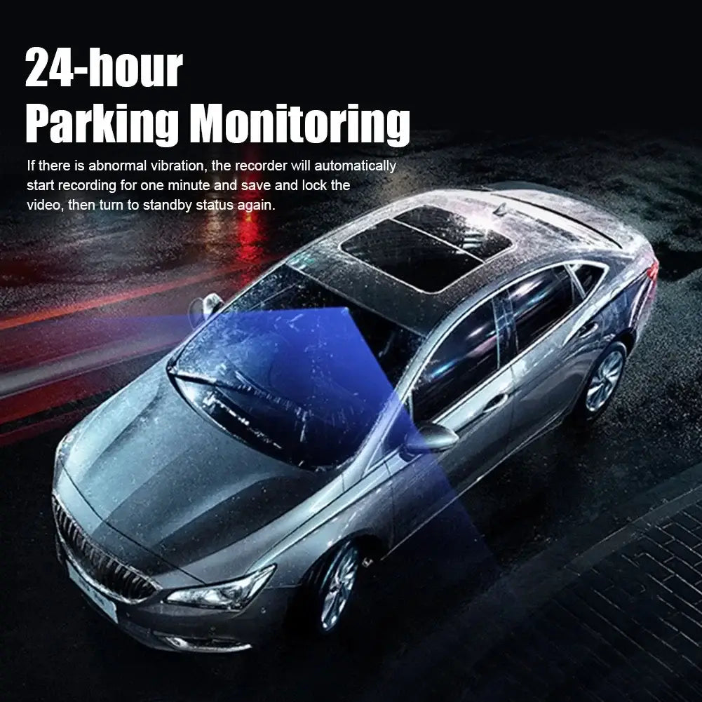 ca34c68c37ee3e7080519793dac91749 Car DVR 3 Cameras 4.0 Inches Dash Cam Video Recorder Auto Registrator Dvrs with Ways 24h Parking Monitor