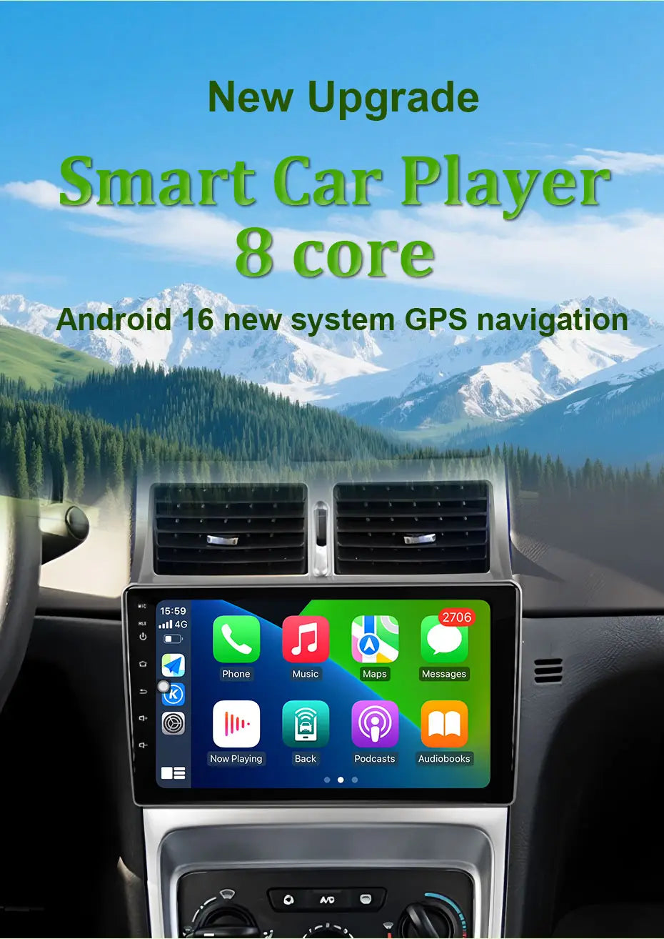 Car Radio Video Multimedia Player Carplay Android GPS