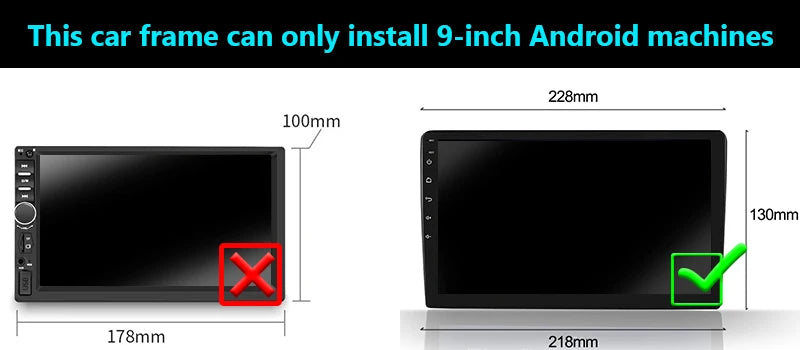 2 din 9 inch Car Radio installation DVD GPS Plastic Fascia Panel frame For SUZUKI Vitara 2015-2019 Dash Mount Kit cable