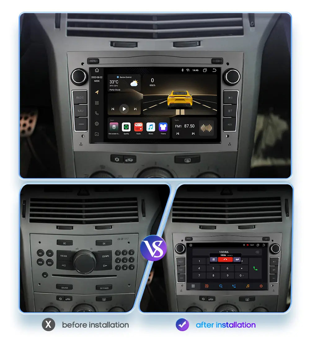 Android Car GPS PLAYER for Opel Astra H J 2004 Vectra